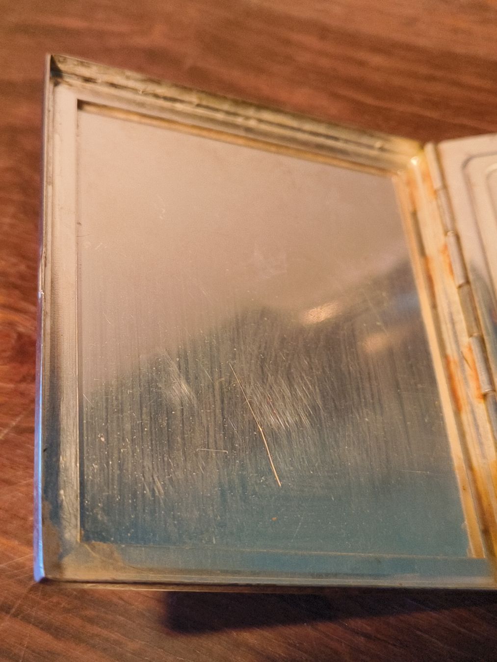 Artdeco Make-up: Art Deco Puderdose versilbert – Usato da stettlen venduto da VintageBern_ch 2