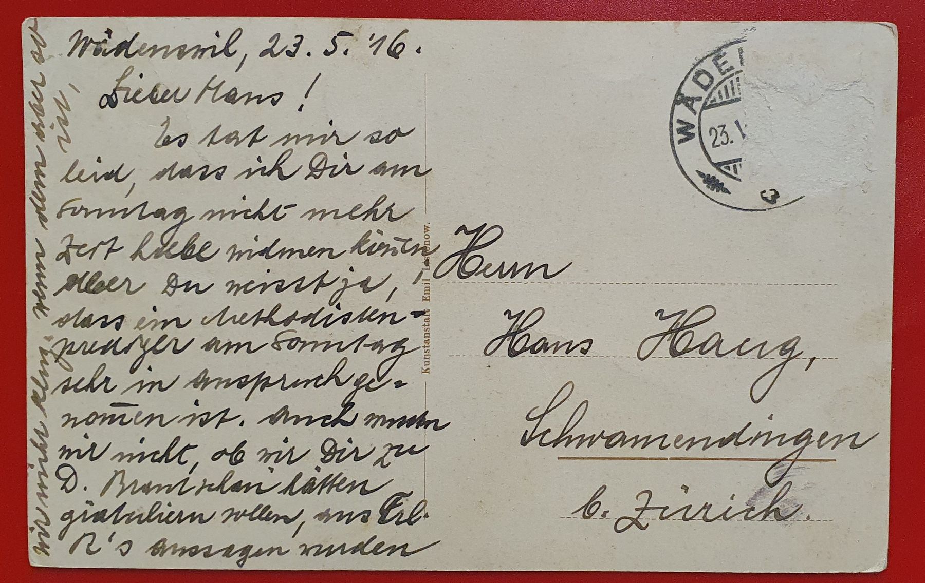 Ansichtskarten: Wädenswil 1916 - 4 Ansichten – Gebraucht aus Kreuzlingen von Rschweiz1 1