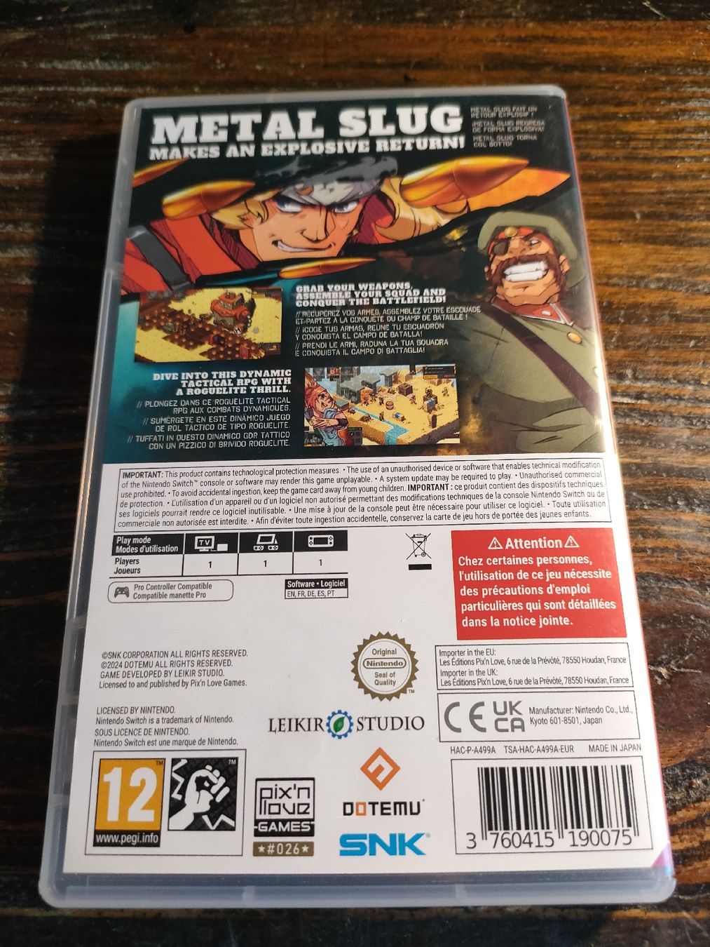 Nintendo Jeux: Metal Slug Tactics sur Switch – D'occasion à La Chaux-de-Fonds par nwa_w9zt 1
