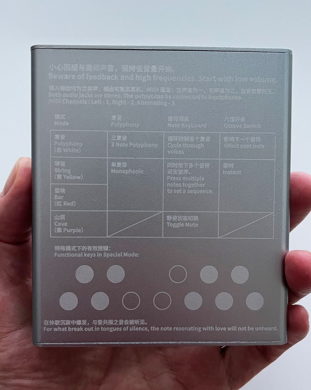 Strumenti musicali: Meng Qi Wingie mk2 Stereo Resonator – Nuovo (secondo la descrizione) da Basel venduto da CBassReflex 1