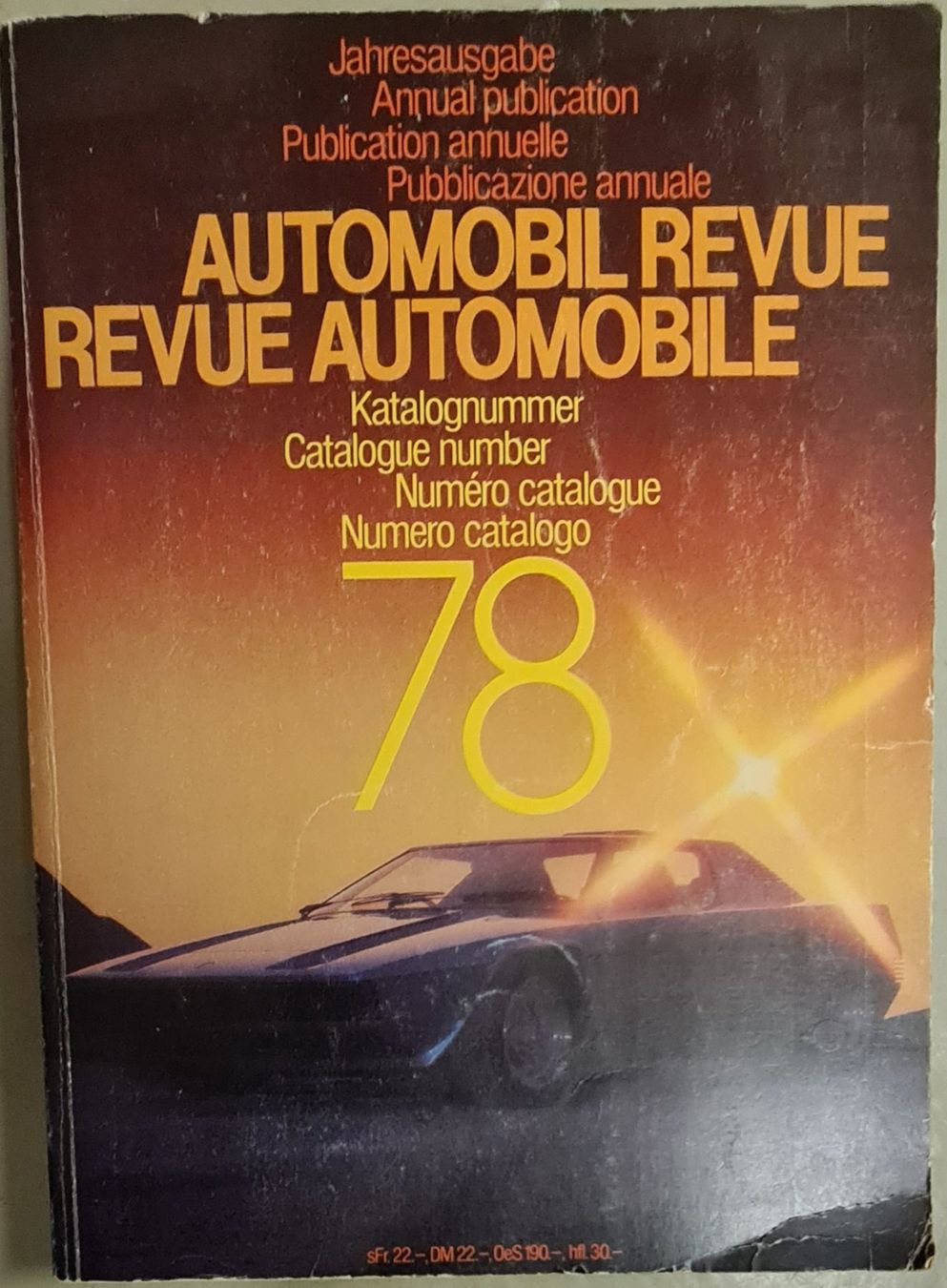 Riviste & Magazine: Automobil Revue 1978 – Usato da Lyss venduto da rochen54