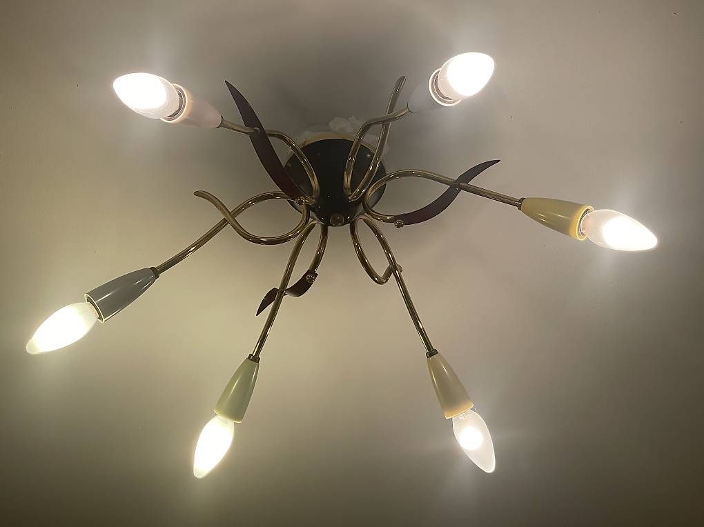 Lampadari & plafoniere: Sputnik Spinnenlampe 50 / 60er  – Usato da Bütschwil venduto da Biberli59 2