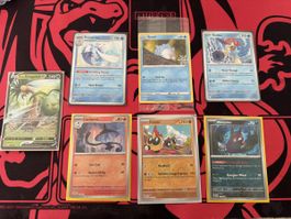 Lot de 7 cartes Pokémon divers bon état général