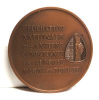 Militär Bronzemedaille 15 Jahre Frieden in Algerien 1977