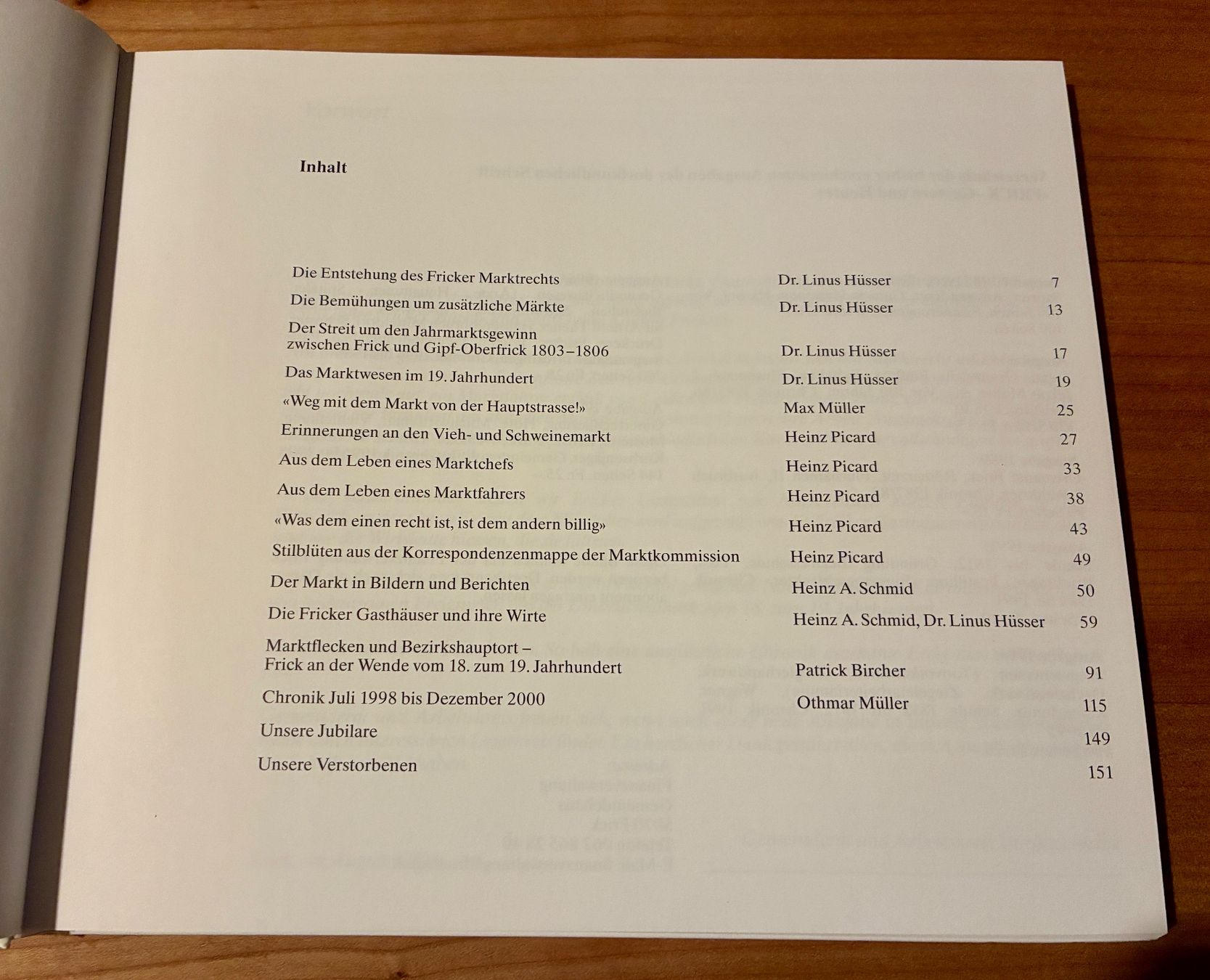 Bücher: FRICK - Gestern und Heute Nr. 8/2001 Buch – Gebraucht aus Zürich von tersus1981 2