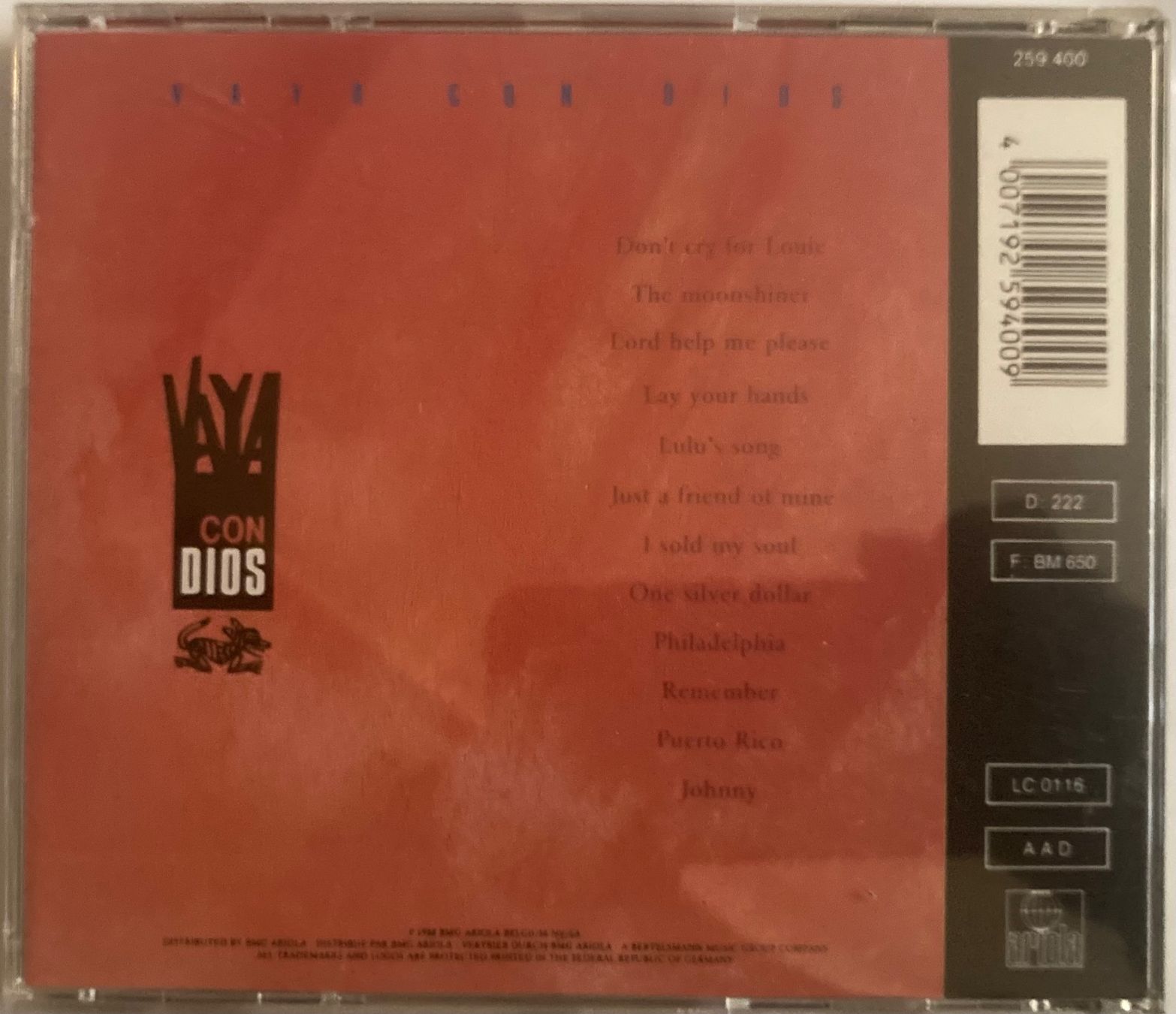 CD: VAYA CON DIOS - VAYA CON DIOS – Usato da Poliez-Pittet venduto da Newtown-Records 1