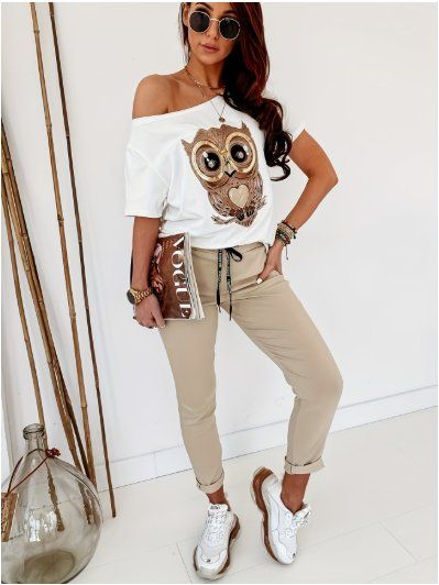 Pantaloni: NEUE moderne hellbeige Hose Gr. XS - 226364 – Nuovo (secondo la descrizione) da Küssnacht am Rigi venduto da Good4Deckeli 2