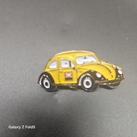 VW Käfer PTT /  Pin / Anstecker gelb - Super Zustand! Top!