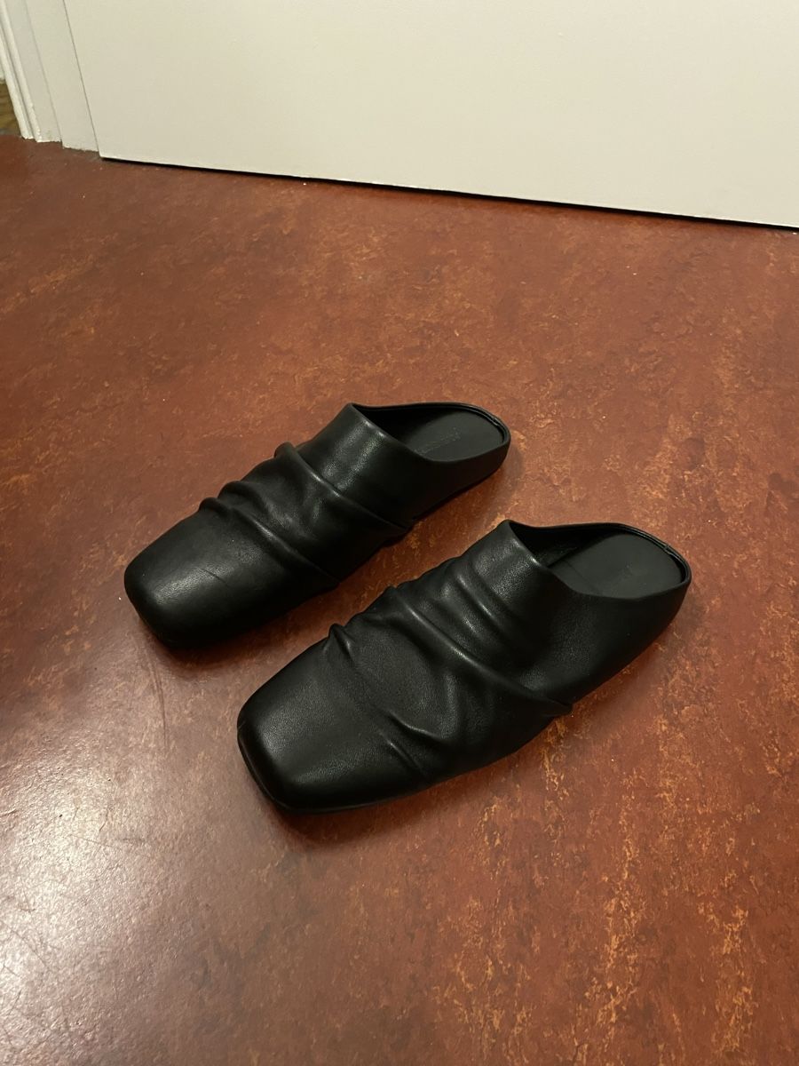 Chaussures hommes: Pleated leather mules – Neuf (Voir description) à Zürich par Royko 3