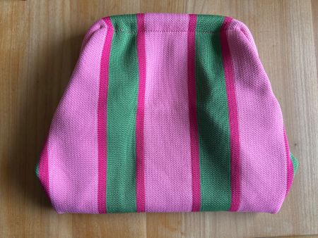 NEU❣️ Clutch dunkel&hellrosa/grün/ 40er- 50-er Jahre