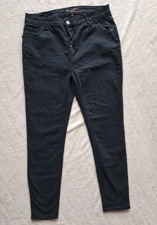 Schwarze Denim Jeans Gr. 42