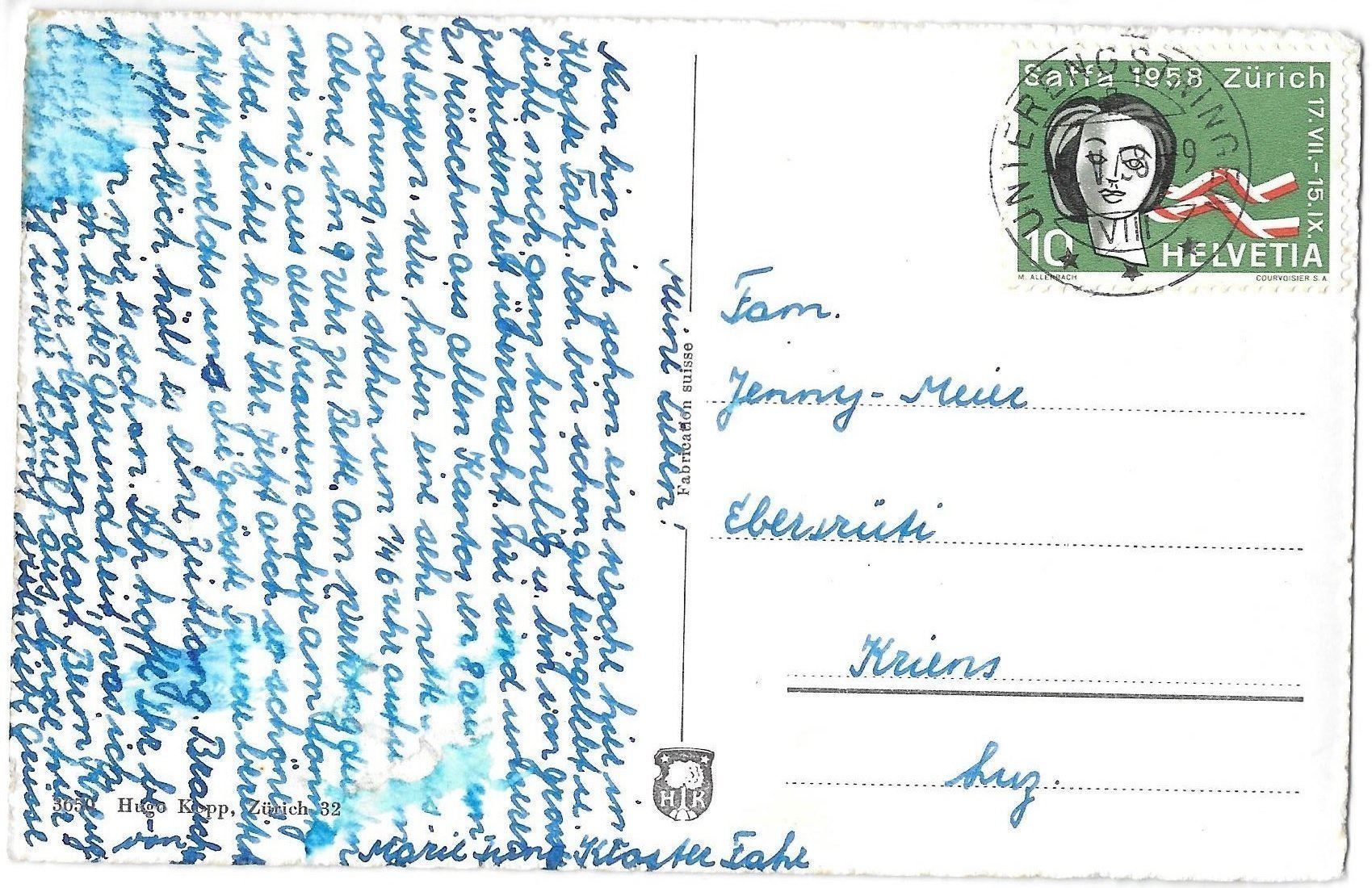 Cartoline postali: Kloster Fahr Bäuerinnenschule – Usato da Olten venduto da clotaldi 1