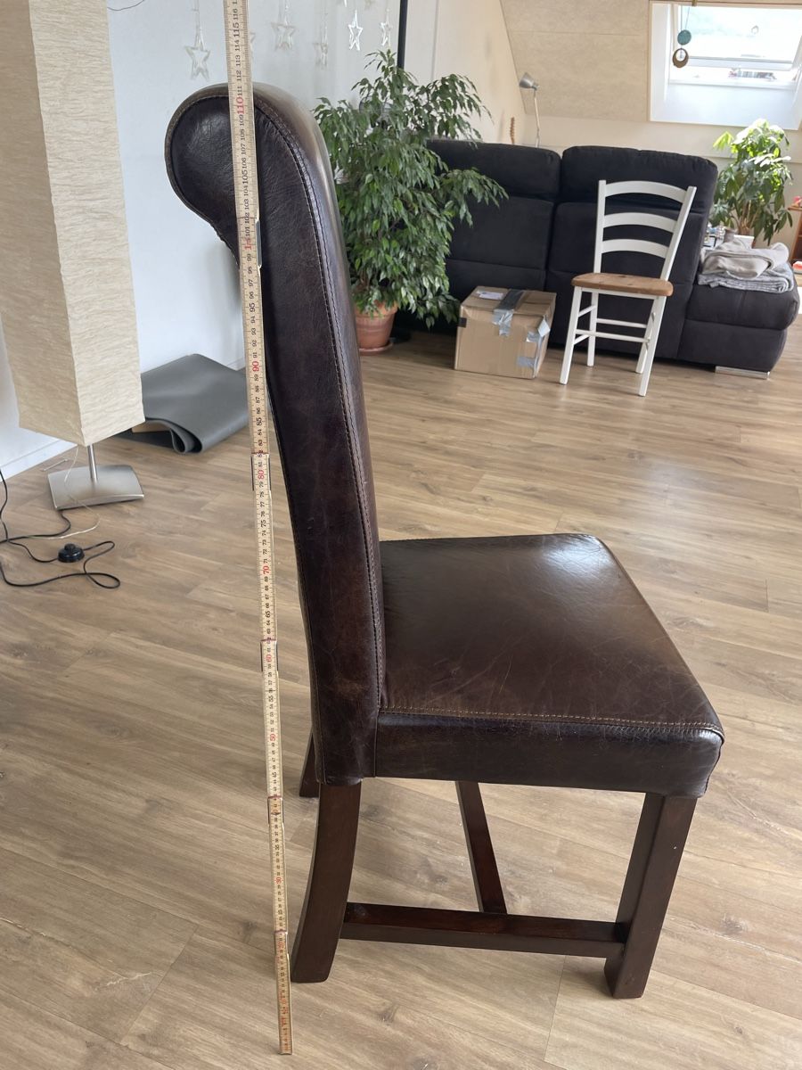 Sedie: Arundel dunkelbraun Leder Stuhl – Usato da Leissigen venduto da danyrichjr 1