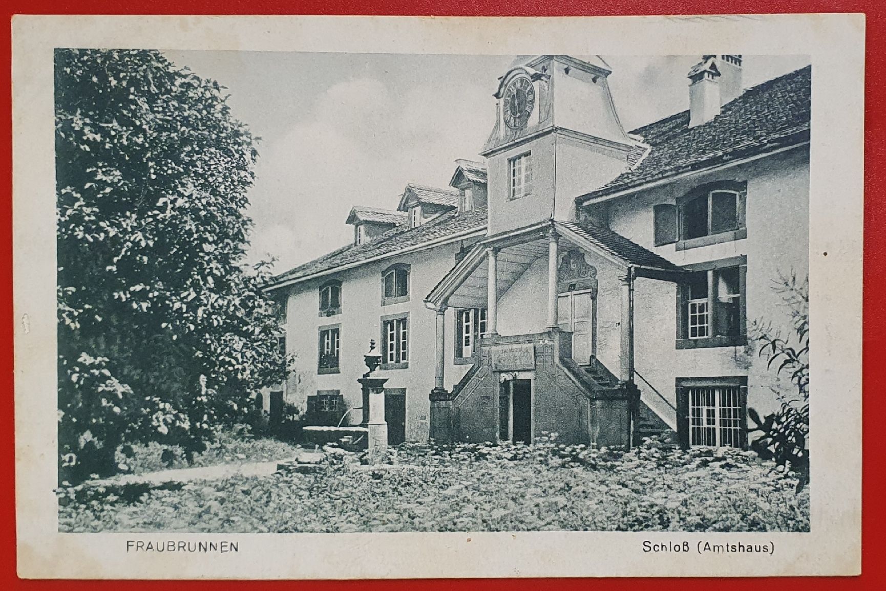 Cartoline postali: Fraubrunnen 1925, Schloss Amtshaus – Usato da Kreuzlingen venduto da Rschweiz1
