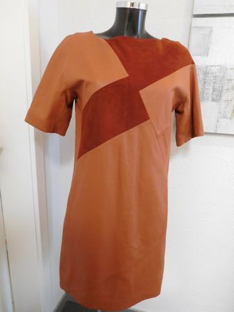 Echt Leder Marken KLEID / Rock Stills 36 S Glatt+Rauh Leder