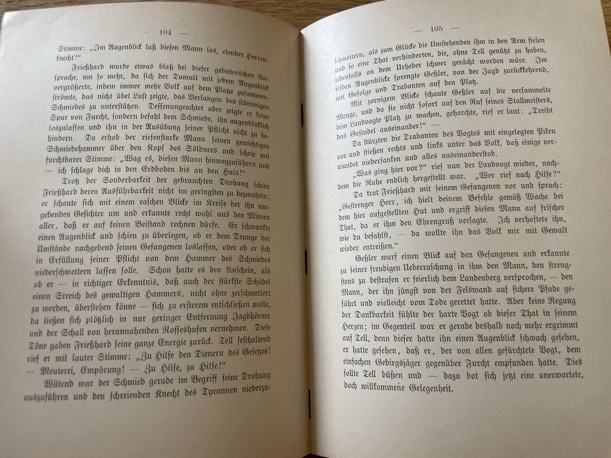 Libri: Antikes Buch: Wilhelm Tell 3. Auflage  – Usato da Winterthur venduto da cheerio97 5