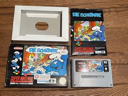Die Schlümpfe SNES Spiel, mit OVP, Deutsch guter Zustand