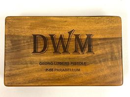 Schatulle für MAUSER DWM Parabellum P08 Nussbaum TOP!