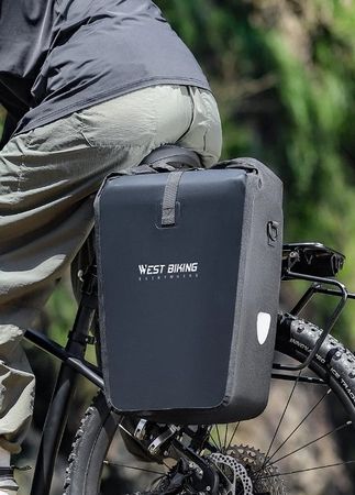 2 in 1 Gepäckträgertasche/Umhängetasche für Fahrrad 25L