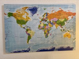 Weltkarte – 120 × 80 cm
