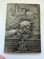 Basel 1926 Ausstellung Plakette Binnenschifffahrt