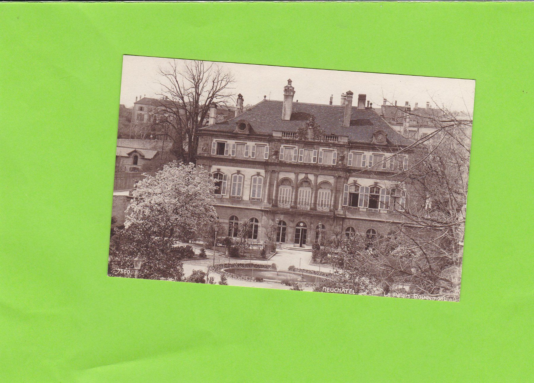 Ansichtskarten: Neuchâtel-Le Palais – Gebraucht aus St. Peterzell von neckertal