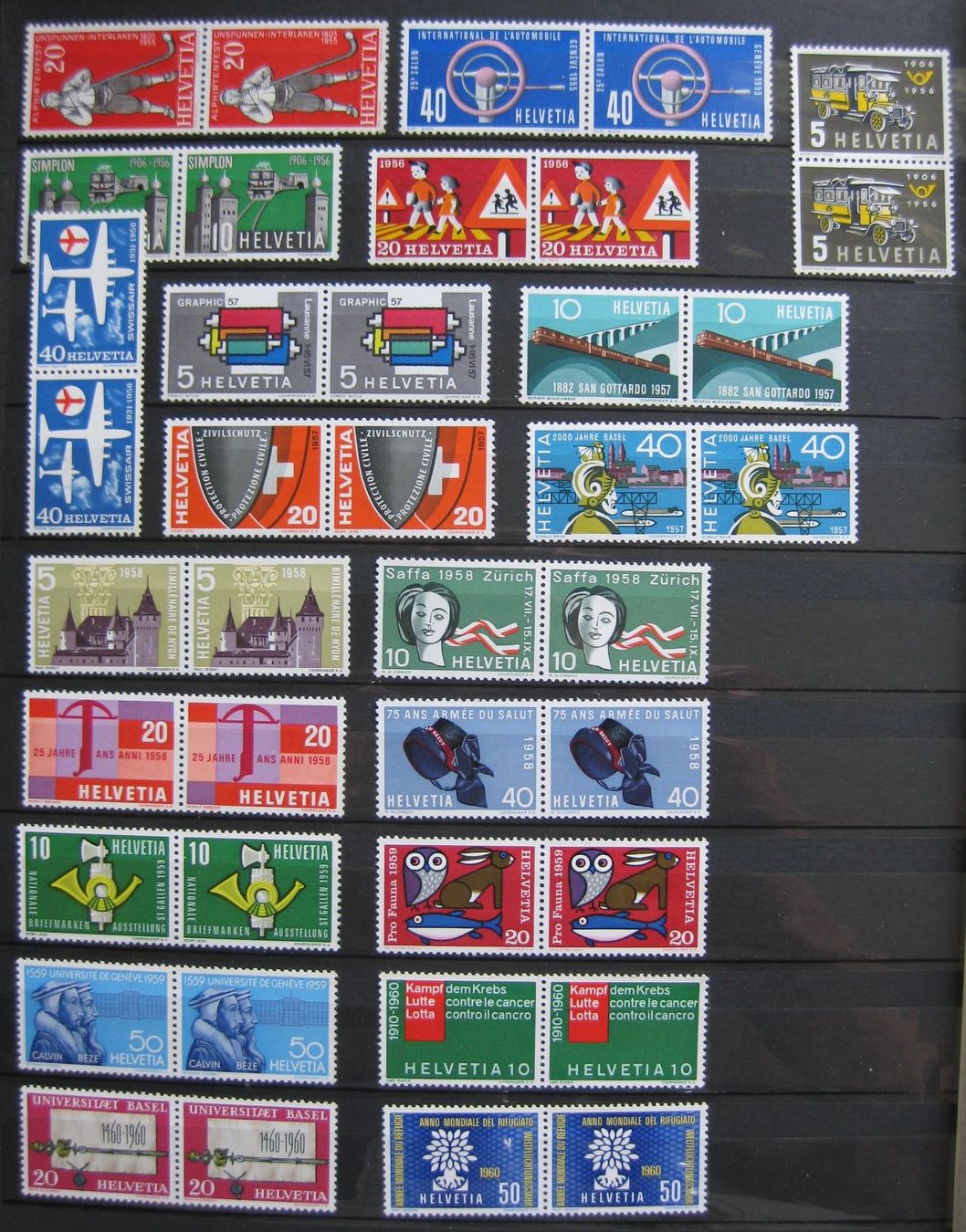 Tous les timbres: Paare postfrisch ** – Neuf avec emballage d'origine à Frauenfeld par Interessent1 1