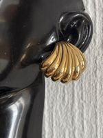 Clips d'oreilles Pierre Lang coquillage doré occasion