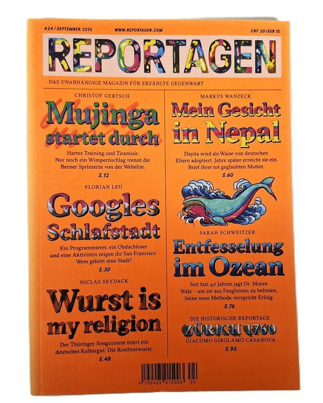 Revues & Magazines: REPORTAGEN Nr. 24 September 2015 – D'occasion à Wil SG par Restwert_Wil