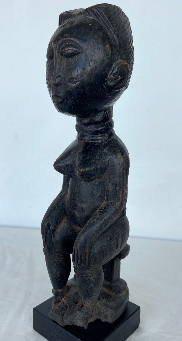 Skulpturen & Statuen: antike Baule Figur Elfenbeinküste Höhe 31 cm – Gebraucht aus Rüthi (Rheintal) von  3