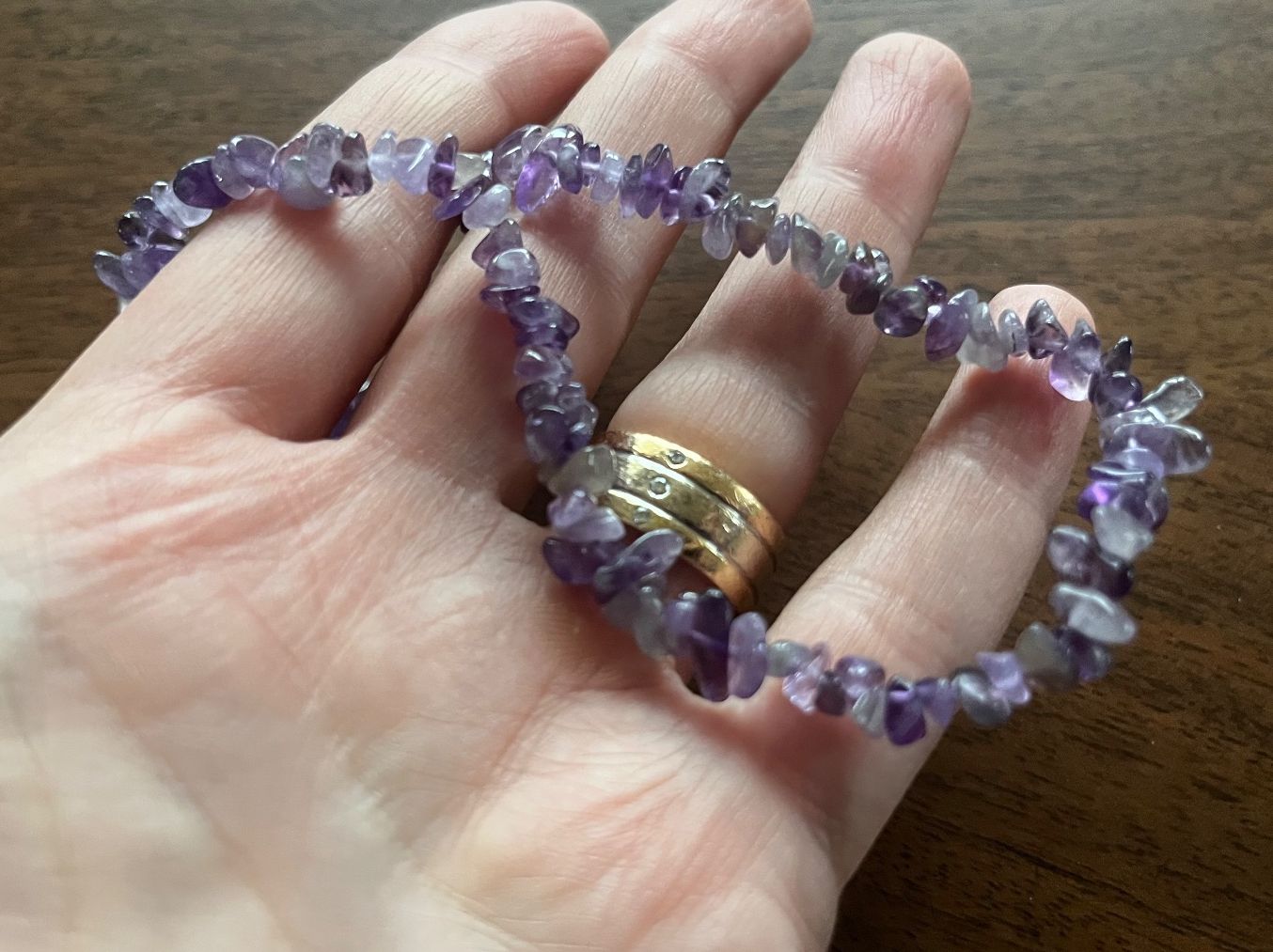 Catenine: Amethyst Splitter-Halskette, Edelstein-Kette – Nuovo (secondo la descrizione) da Gams venduto da Mariawicca 2