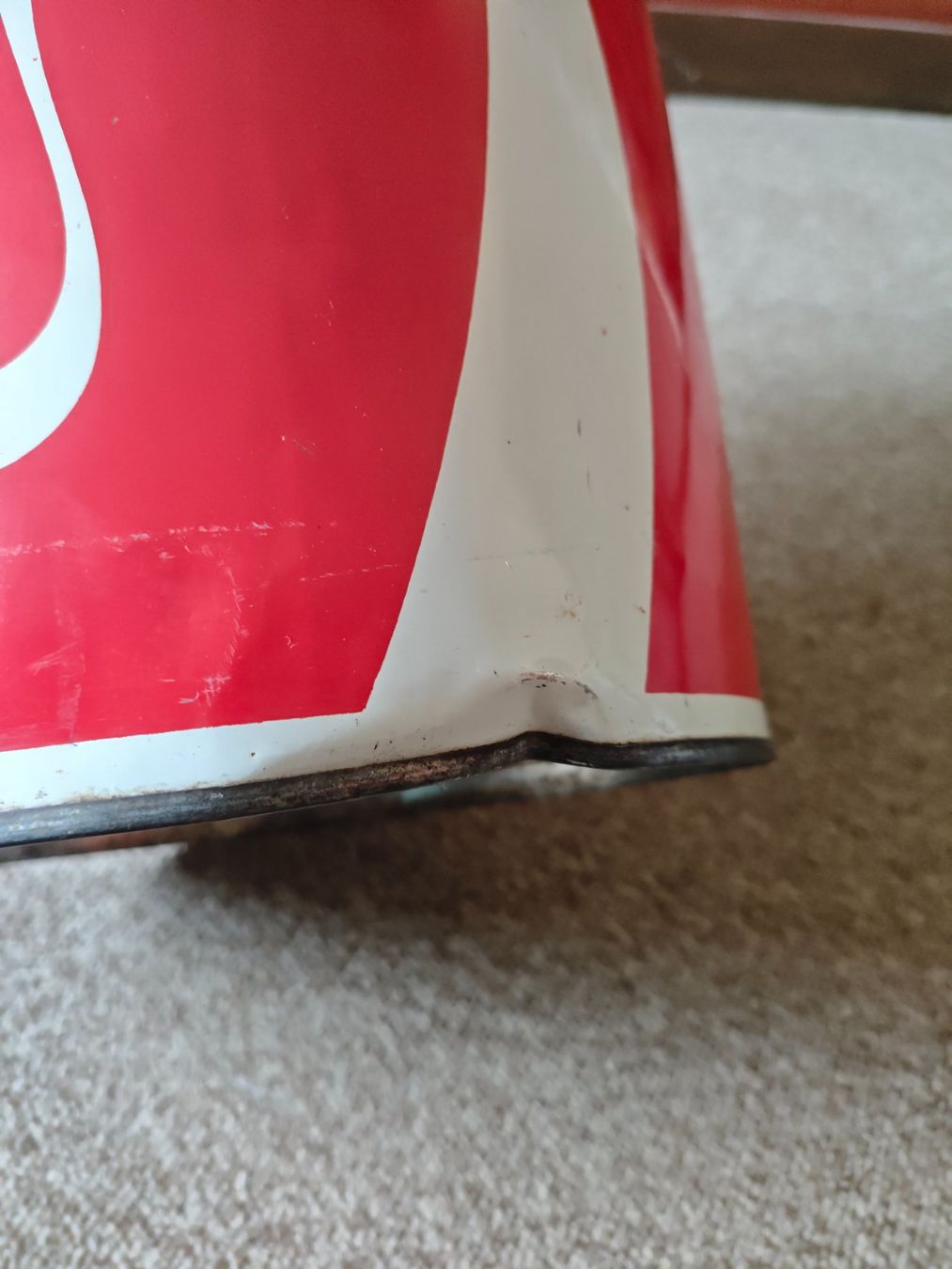 Abfalleimer: Coca-Cola Abfalleimer Blech rot gebraucht</div> – Gebraucht aus Wallisellen von Term5 3
