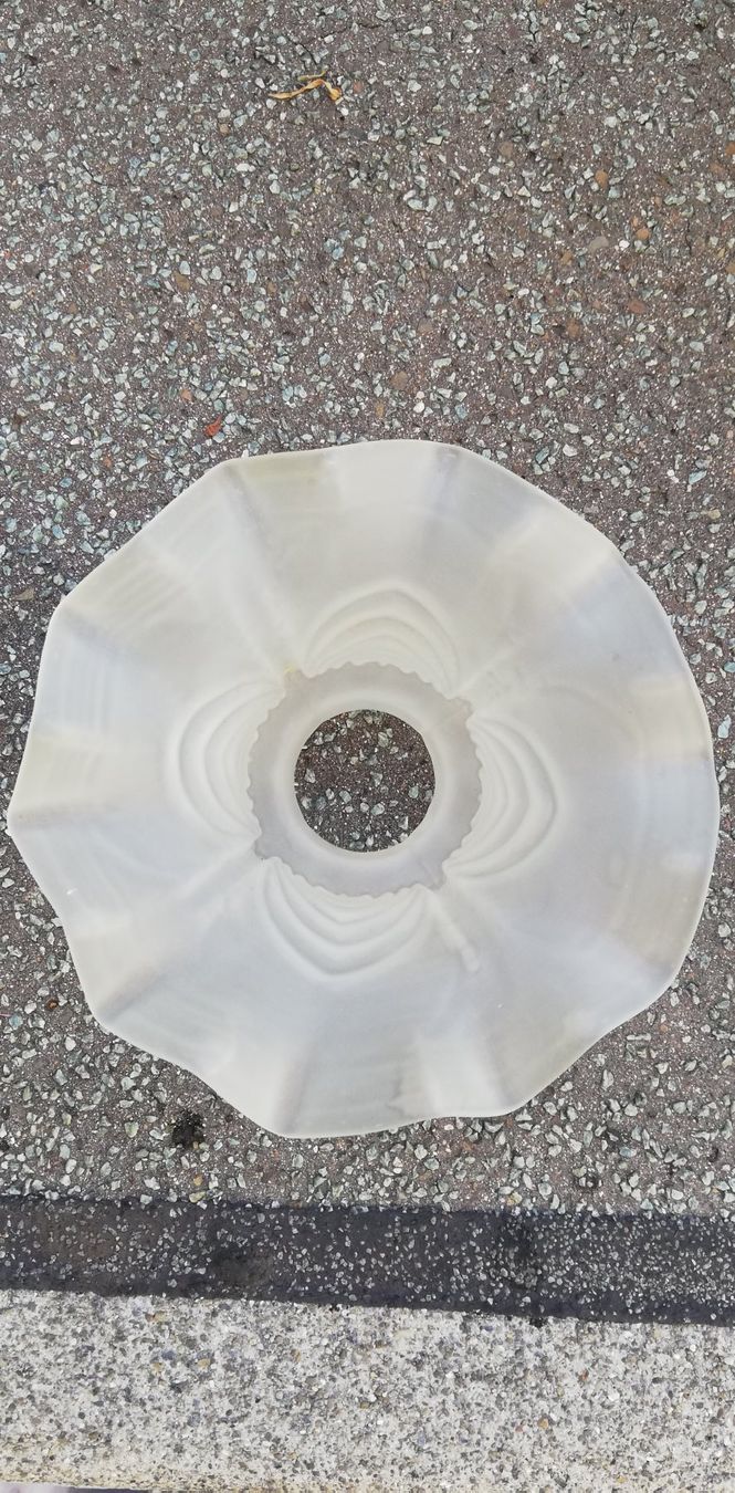 Lampenschirme: Alter Lampenschirm aus Glas – Gebraucht aus Thun von Matthias72 3