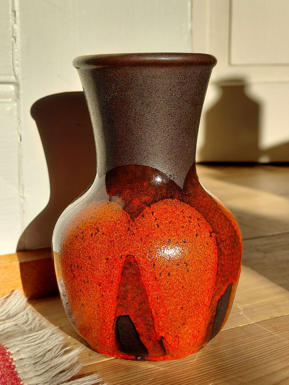 Vasen & Gefässe: Petit vase orange et brun Steuler Fat Lava – Gebraucht aus Winterthur von SilverFR