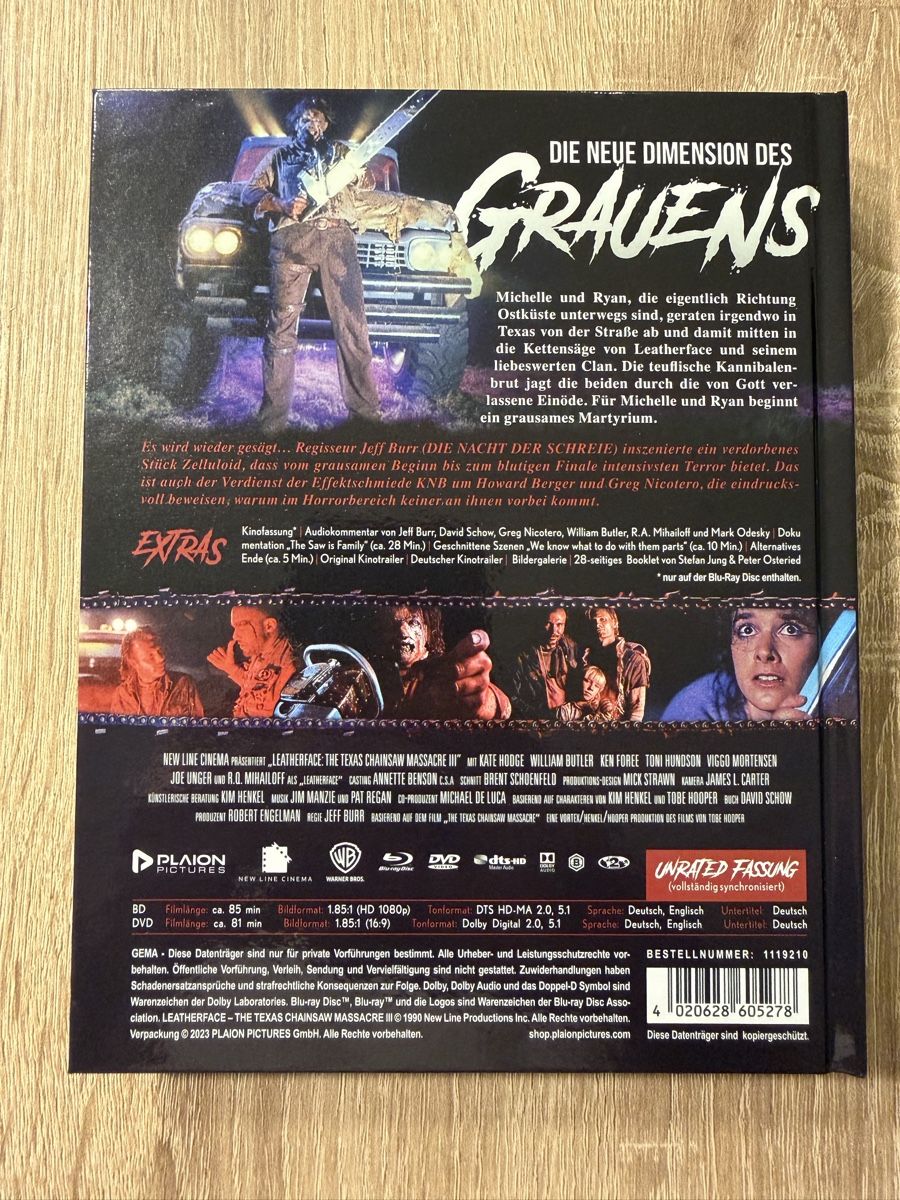 Tutti i DVDs: Texas Chainsaw Massacre 3 - Leatherface - wie neu – Nuovo (secondo la descrizione) da Stein am Rhein venduto da ricks0r 1