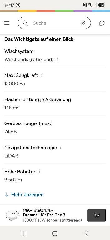 Dreame Aspirapolveri & Accessori: Saugwischroboter von Dreame – Usato da Zürich venduto da reusp 3