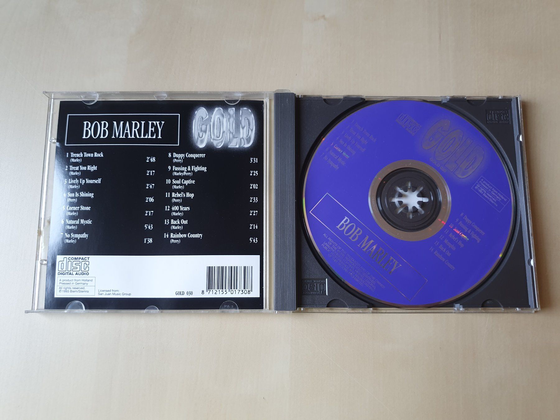 CD: Bob Marley Gold – Usato da Stansstad venduto da collectorsshop 2