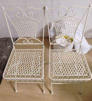 Gartenstühle aus Metall, 2 Stk. Inkl 2 Kissen
