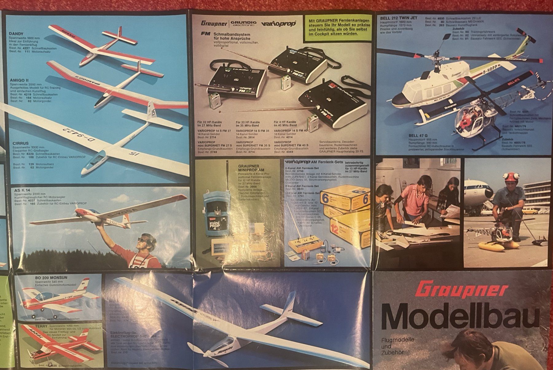 Graupner Modellismo RC: GRAUPNER Poster RC Piper Cherokee von 1975 – Usato da Hinwil venduto da RomRay 7