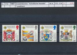 1987 Grossbritannien, "Schottische Heraldik", ** postfrisch