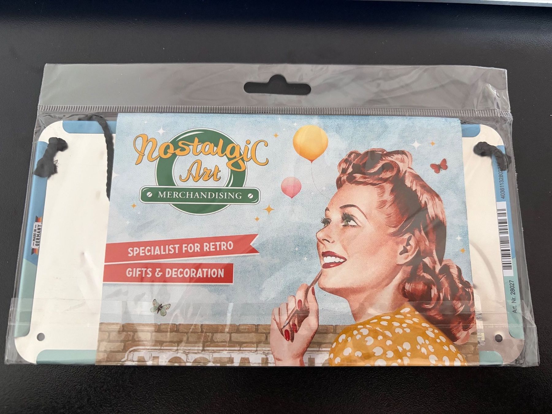 Schilder: Retro Blech Schild – Neu und originalverpackt aus Muri b. Bern von Silbervenus 1