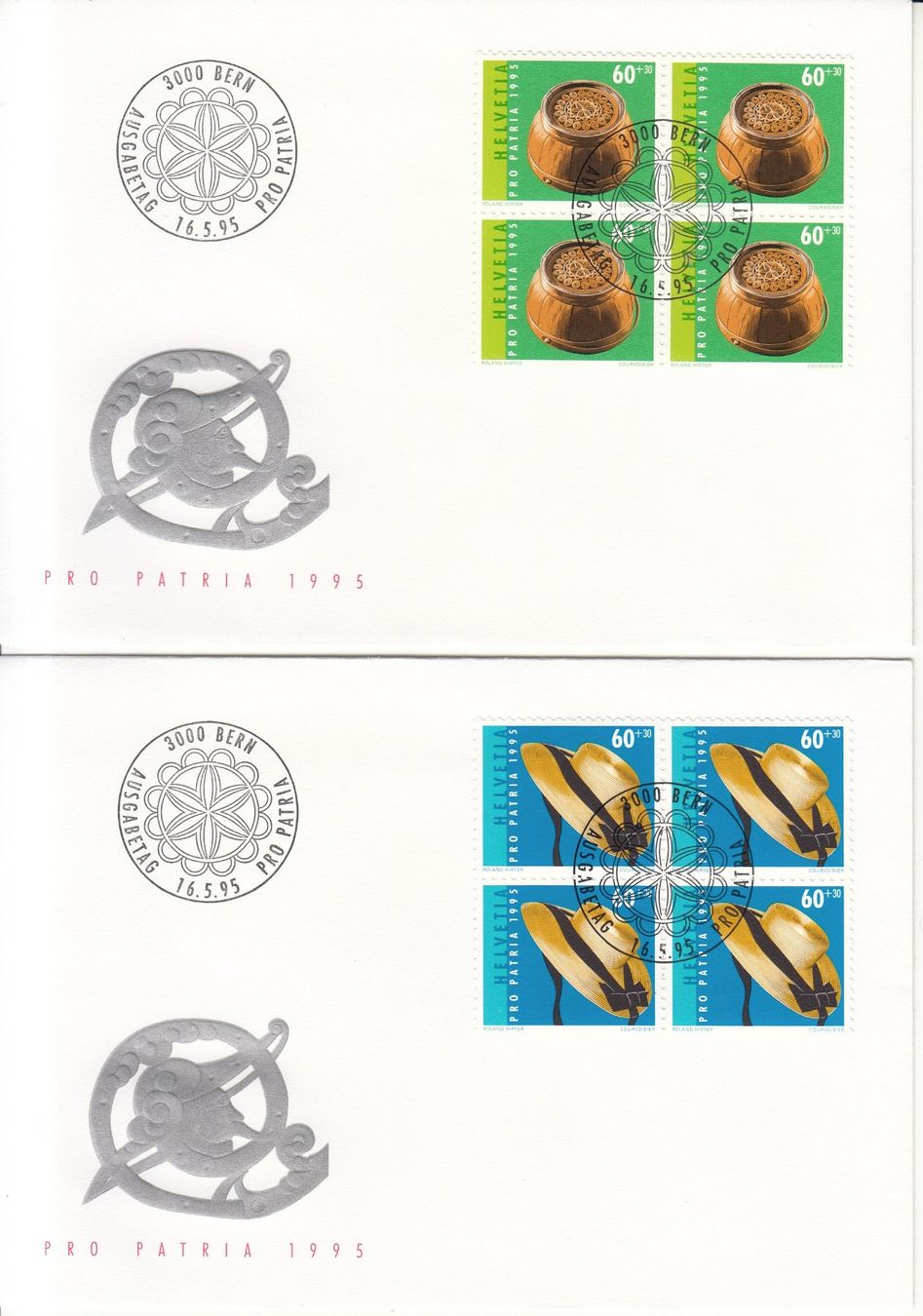 Alle Briefmarken: SBK B247 - B250 im 4er-Block FDC – Gebraucht aus Bürglen TG von StampGraf 1