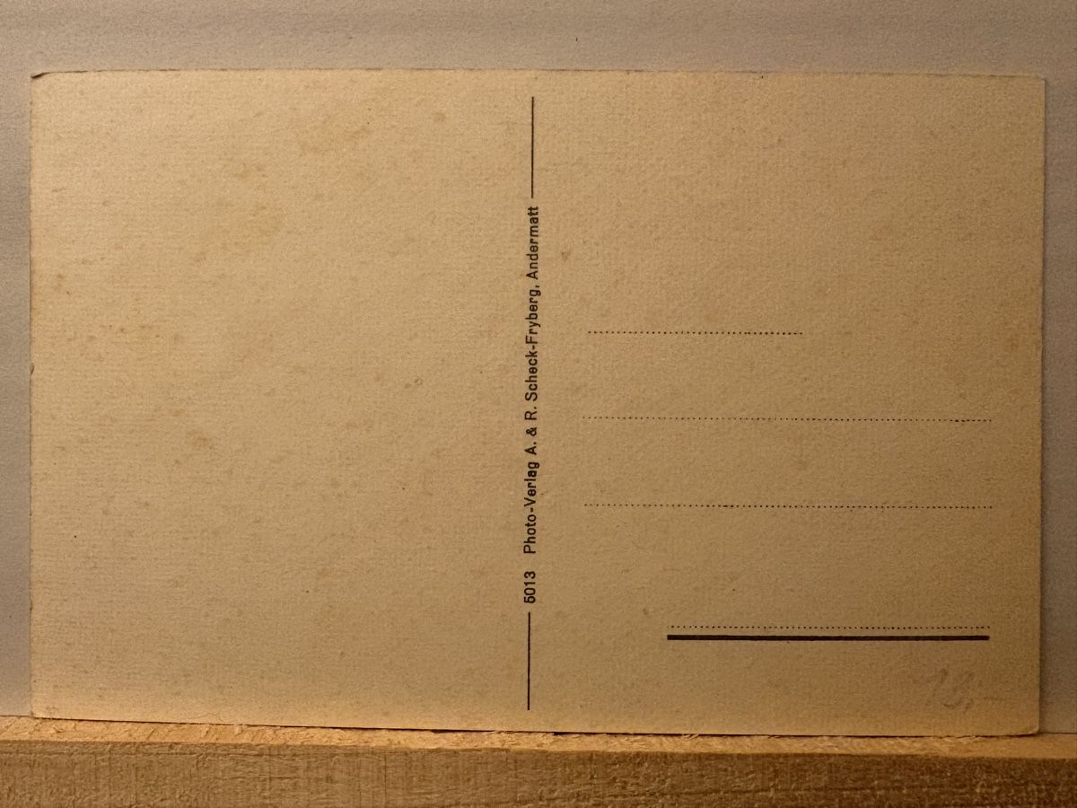 Cartoline postali: AK von Andermatt mit Furka Oberalp Bahn – Usato da Rümlang venduto da Kartenpost1 1