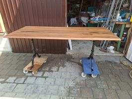 Beizentisch mit Horgengussfüsse 188cm x 80cm