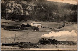 Train, Bahn locomotive à vapeur à Loveresse