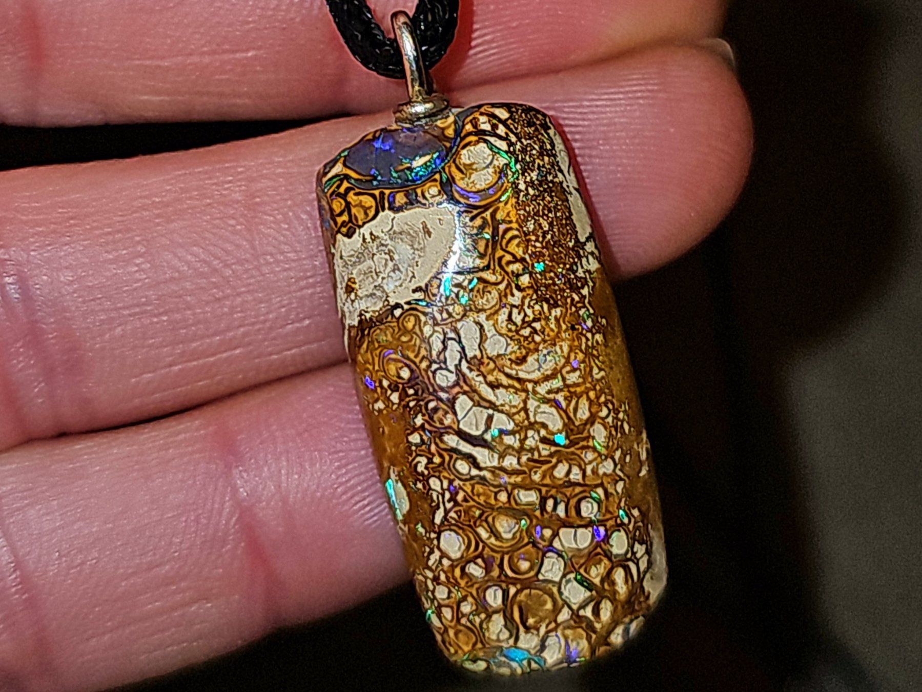 Edelsteine: Natürlicher australischer Boulder Opal Anhänger – Gebraucht aus Uerkheim von Winwinner 2