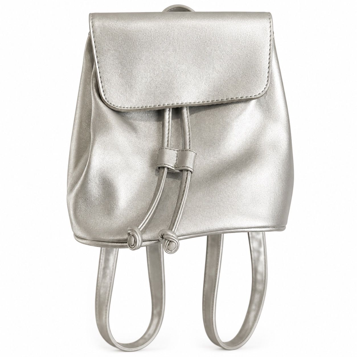 Bershka Zaini: Rucksack Bershka silber Kunstleder – Usato da Aarberg venduto da LovelyThings_ 6