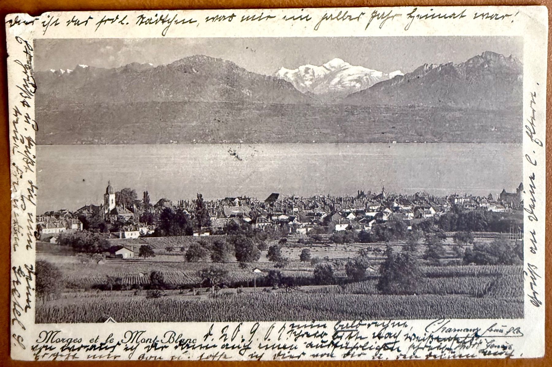 Cartoline postali: Morges - Belle vue de 1907 – Usato da Lutry venduto da Ediego
