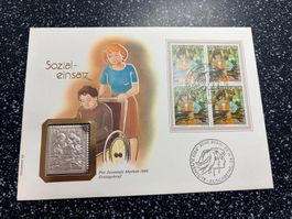Sozialeinsatz 1989-Silber 999.9/1000-10 Gramm