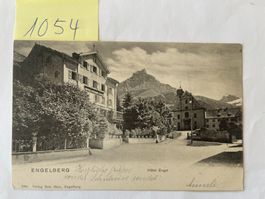 alte Ansichtskarte Engelberg Hotel Engel, 1901